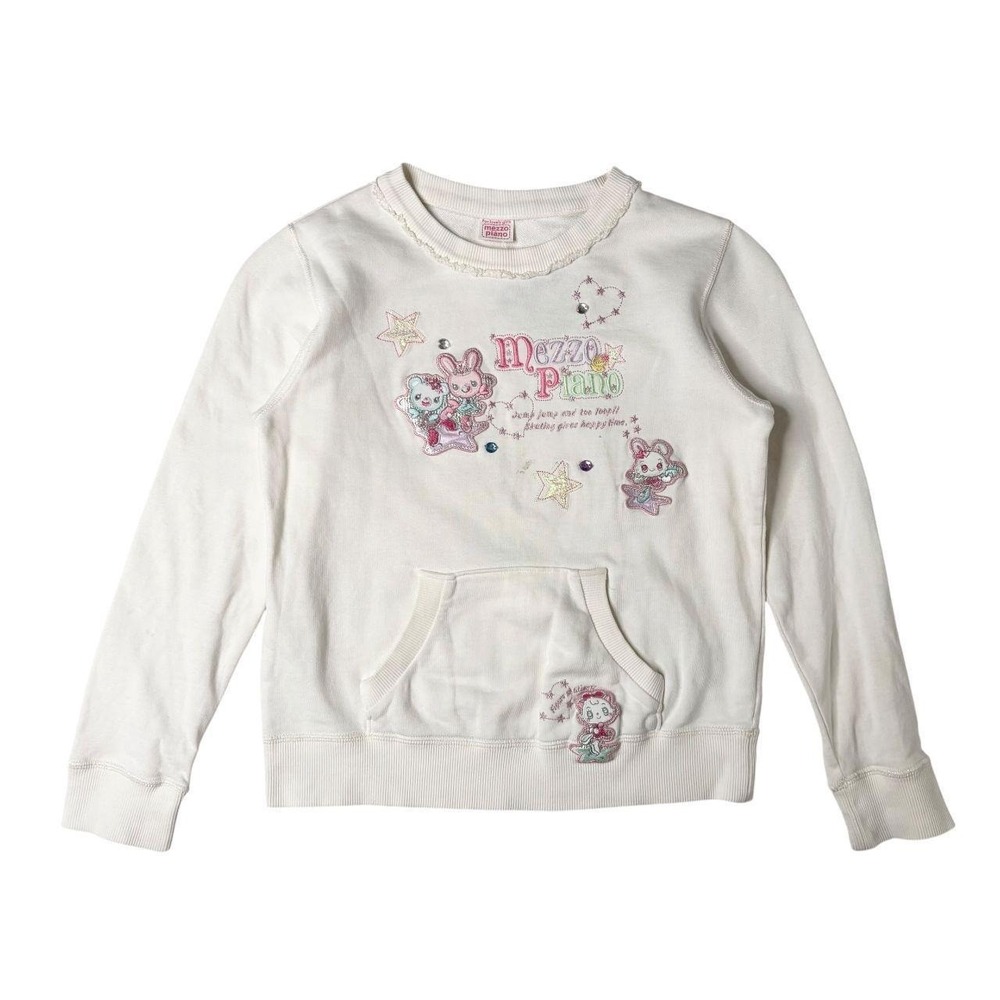 Mezzo Piano embroidered graphic crewneck